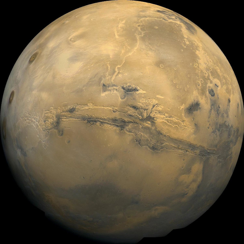 the surface of mars.
