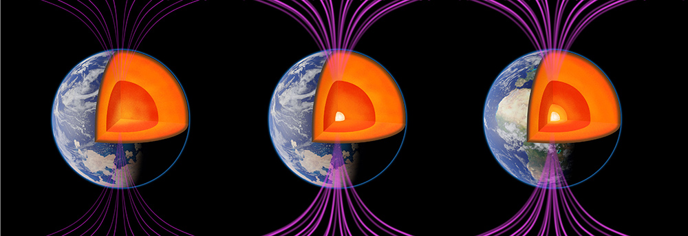 Earth core illustration