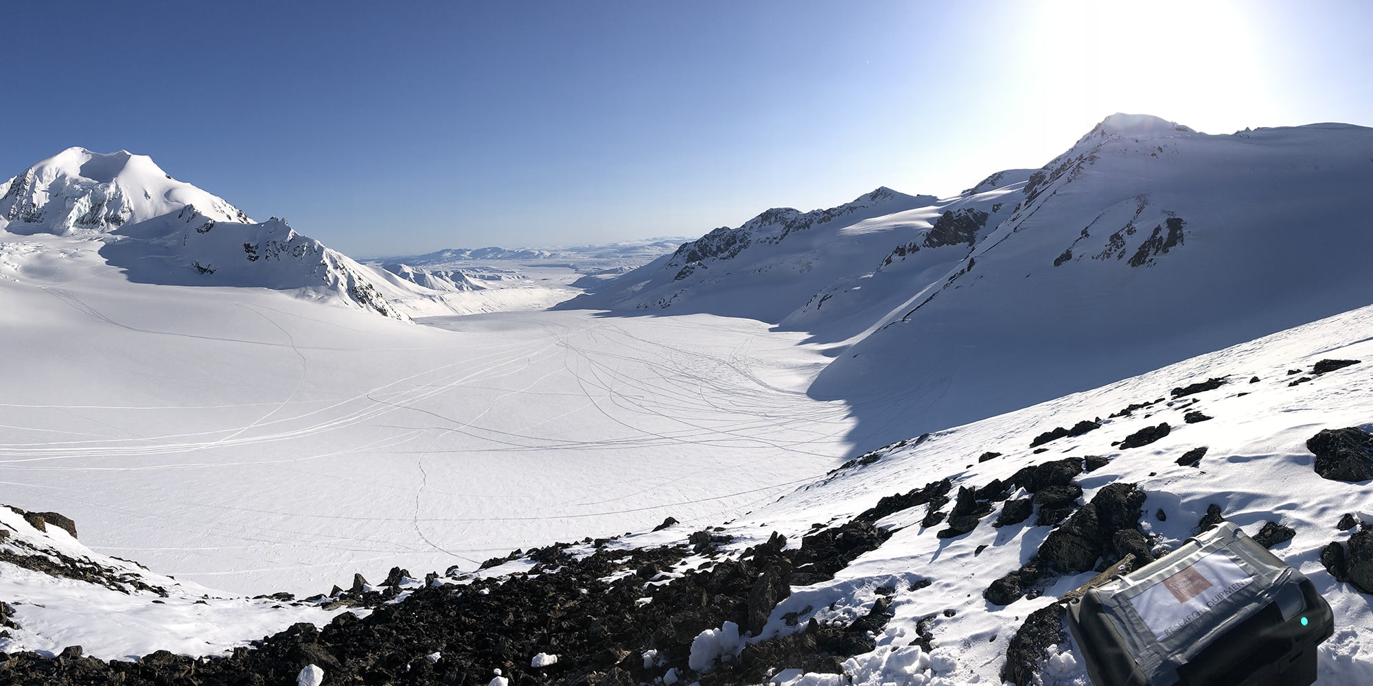 Picture of a mountain glacier