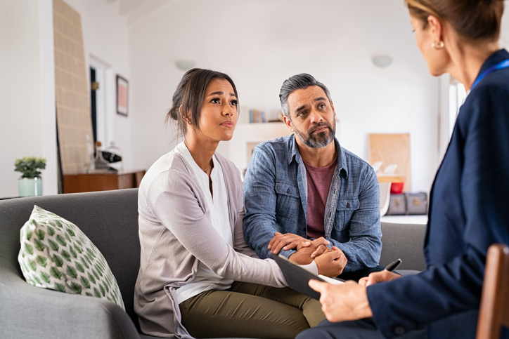 Couple struggling with fertility