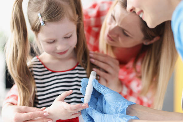 Child with insulin