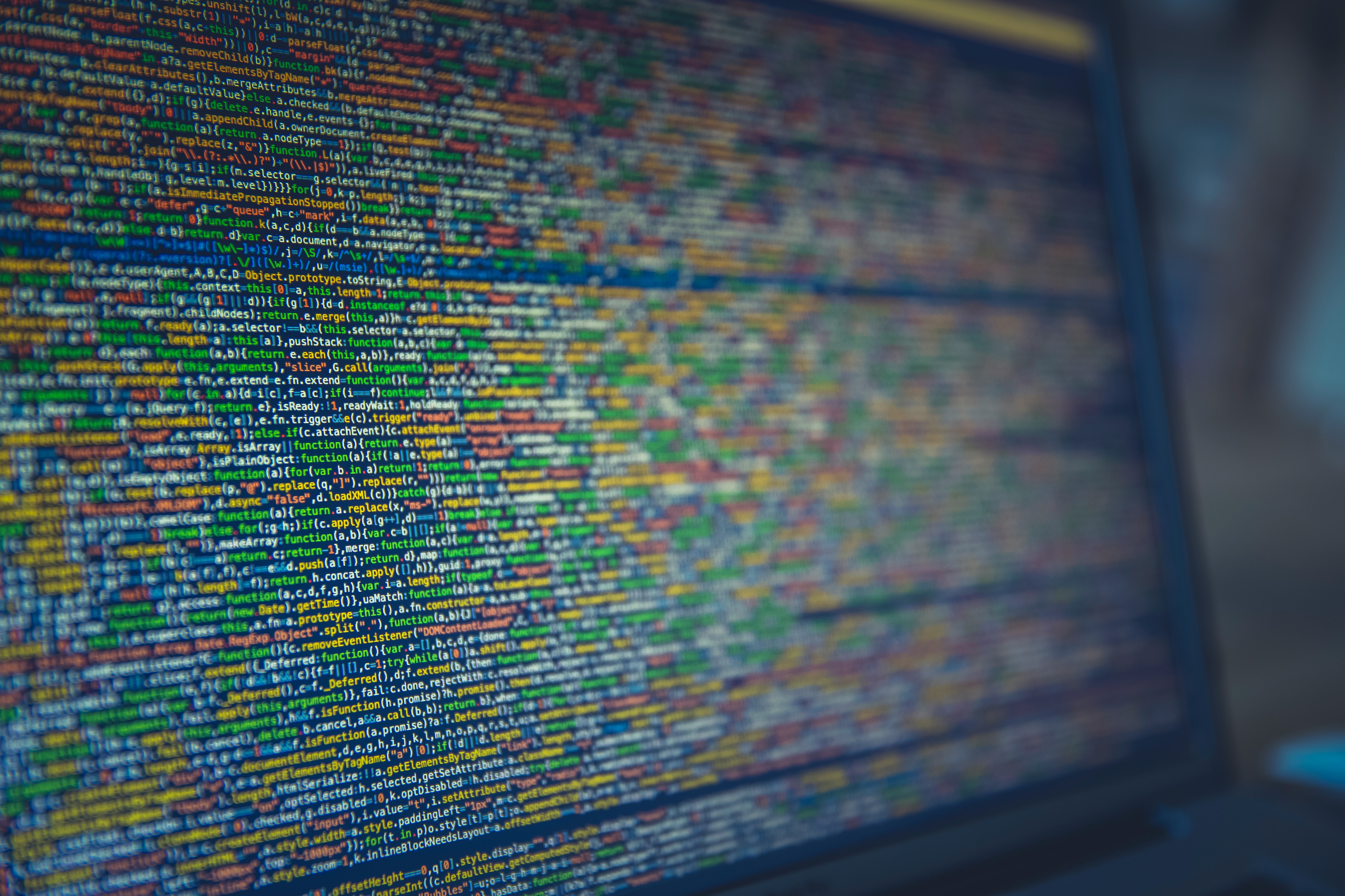 Code on a computer screen.