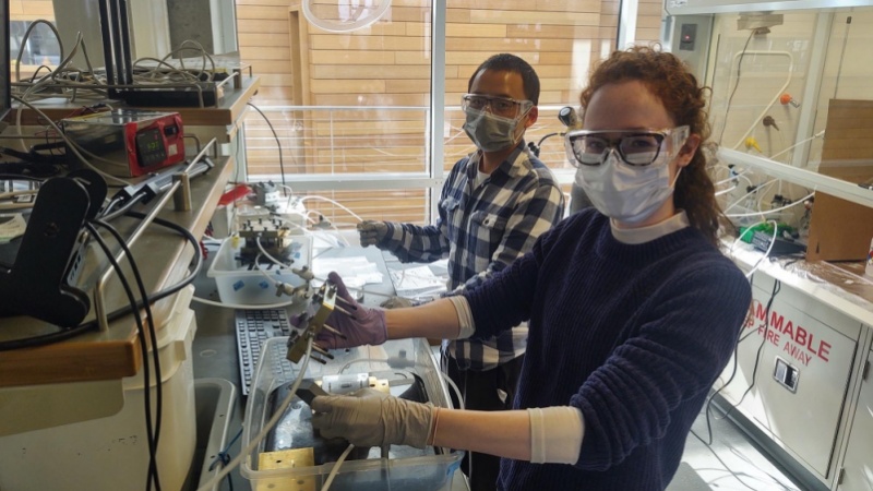 students in lab