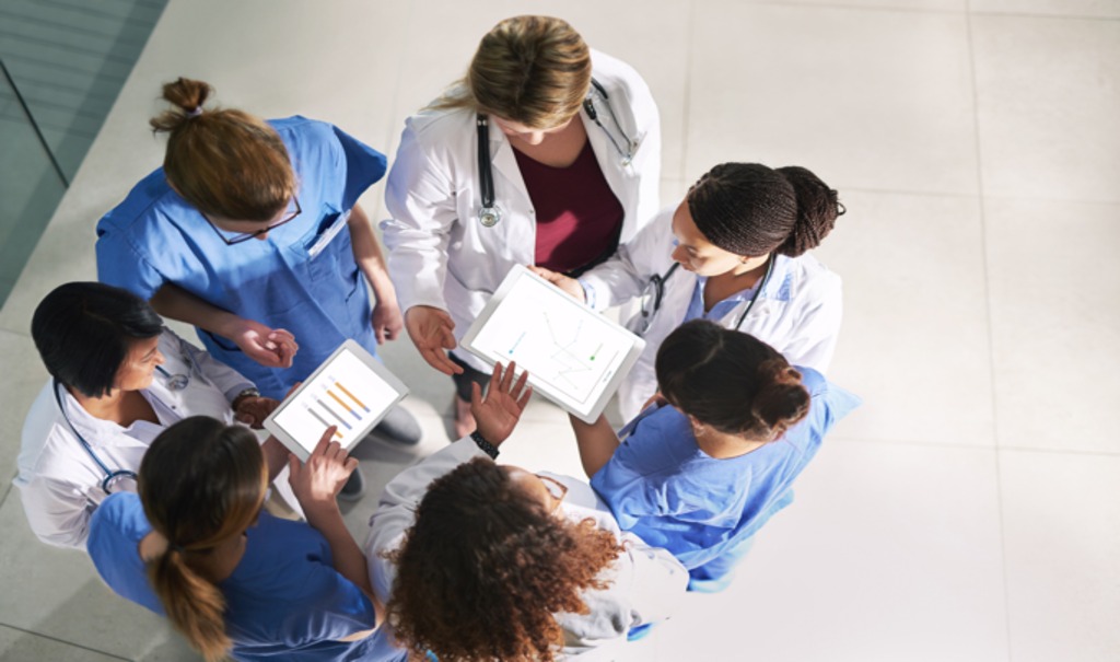 A group of nurses.