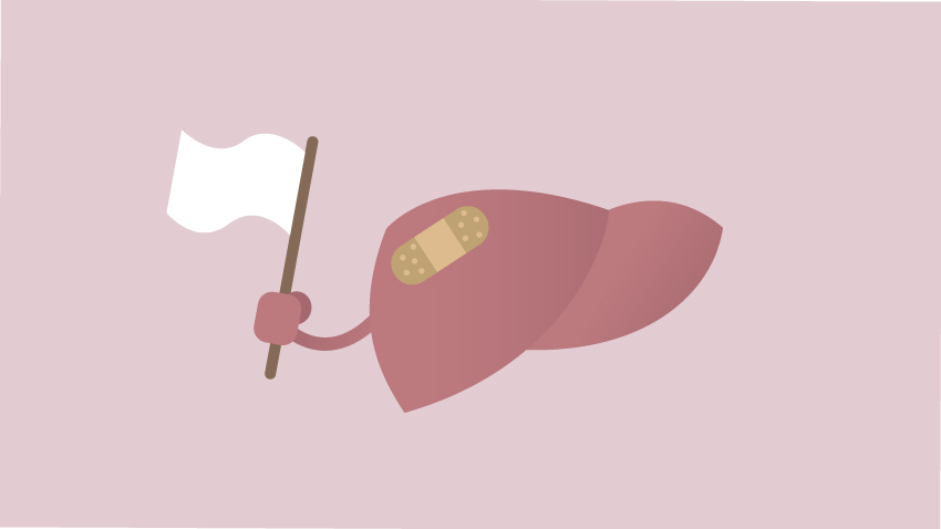 An ailing liver.