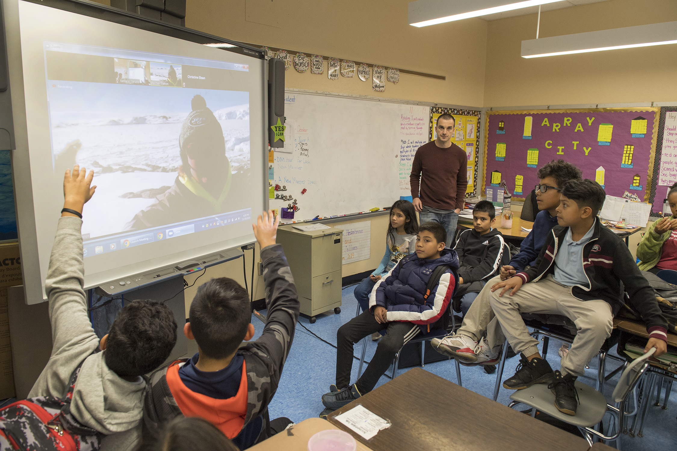 Students engage in classroom