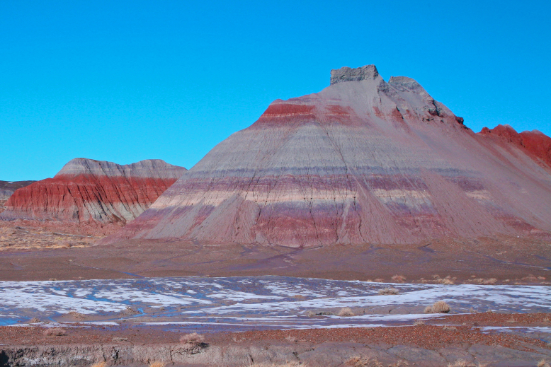 The colorful banded Tepees of the Blue Mesa Member.