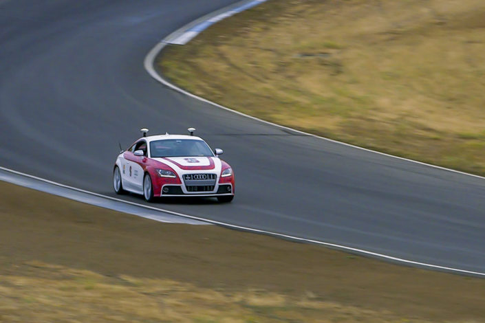 An autonomous Audi TTS.
