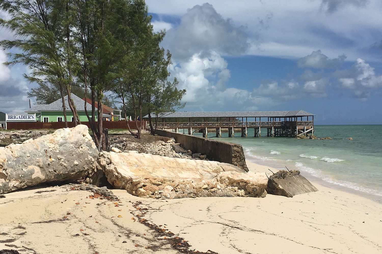 A pier in the Bahamas.