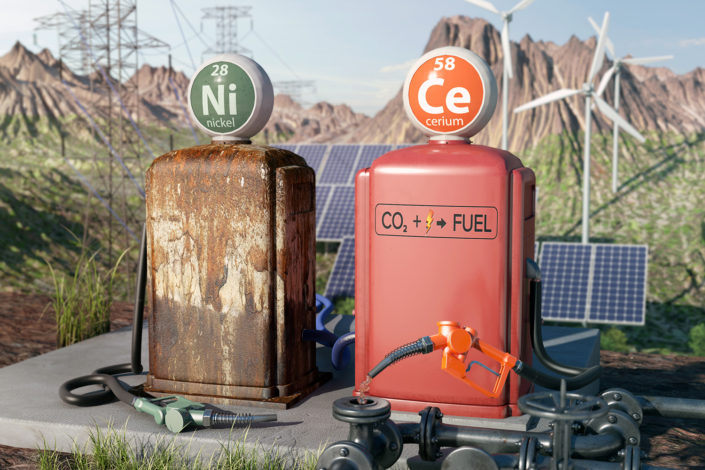 Disused fuel pumps. 