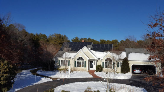 Solar Panels on a house.