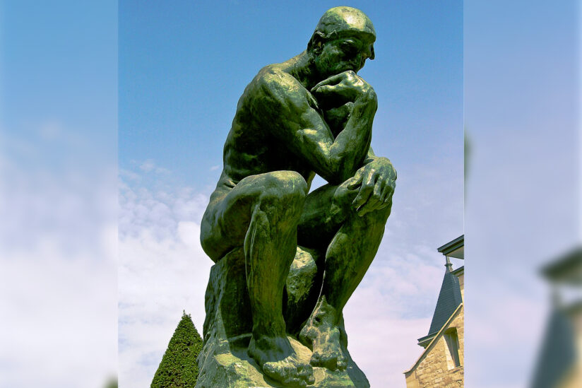 The thinker, by Auguste Rodin