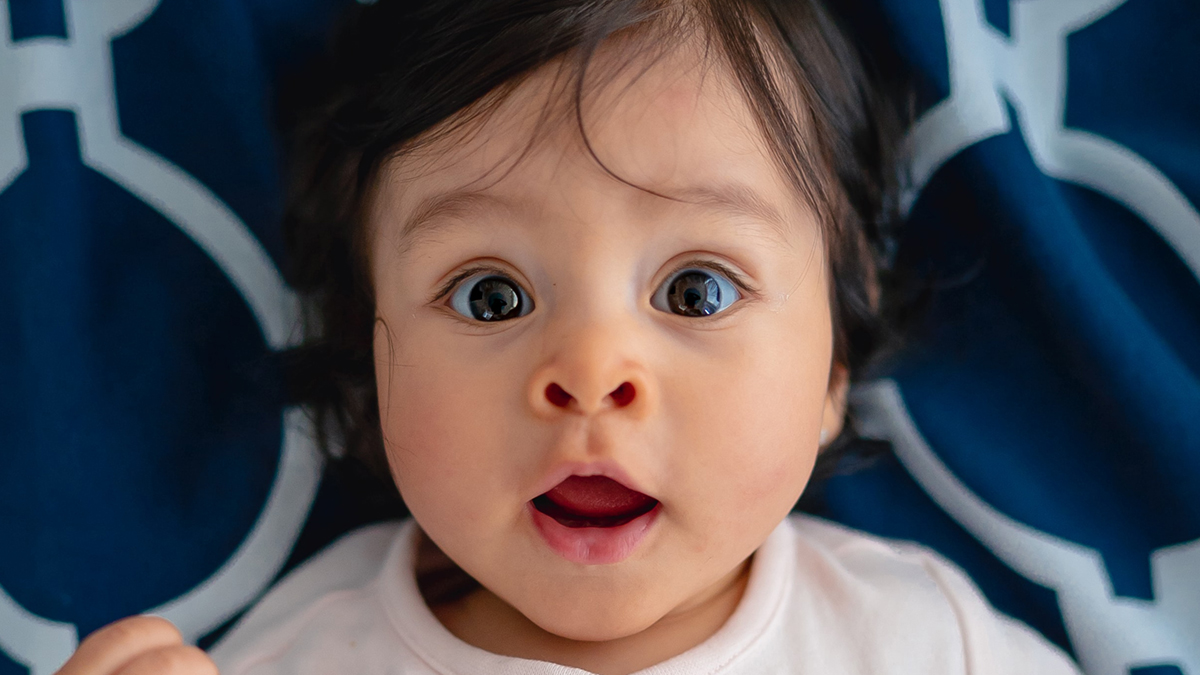 Surprised infant