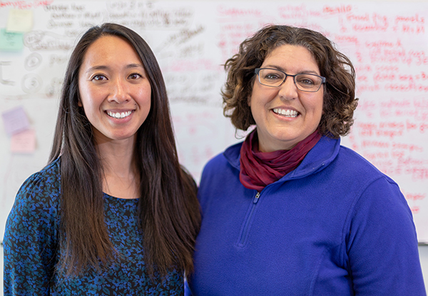 USC Stem Cell scientists Francesca Mariani and Stephanie T. Kuwahara