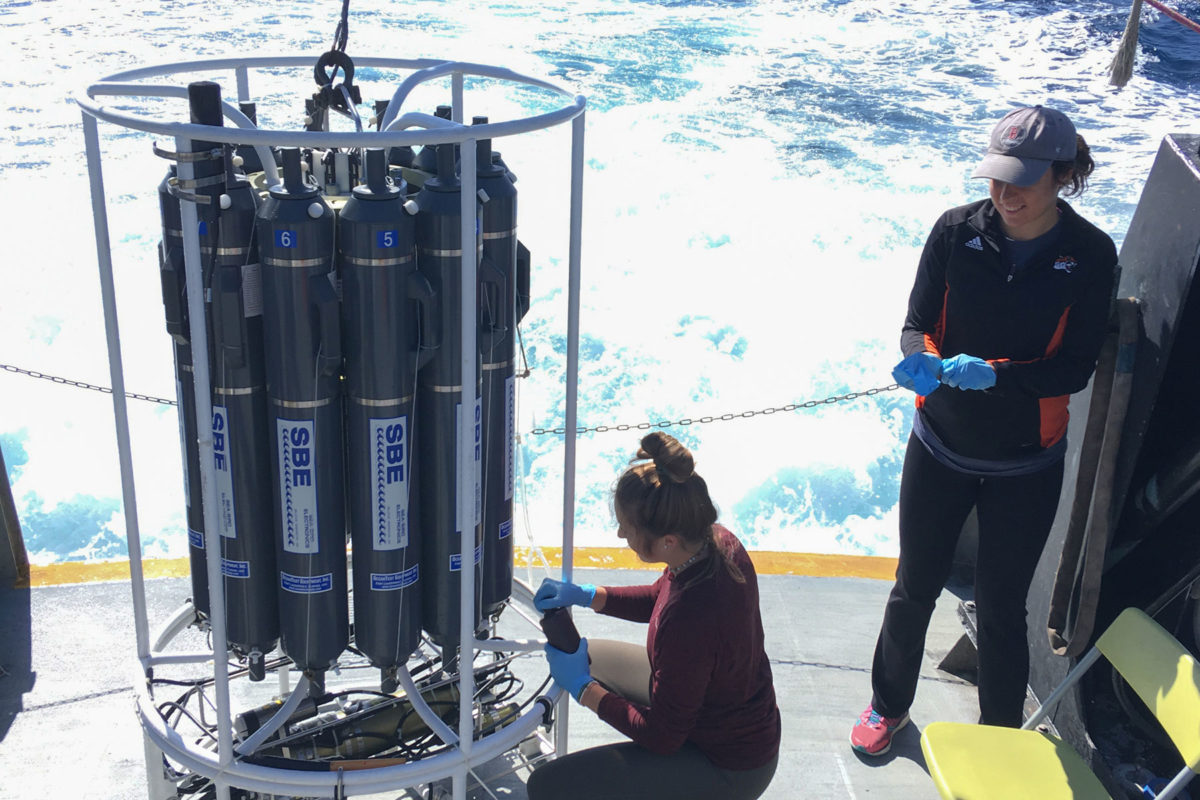 USC researchers test the offshore waters