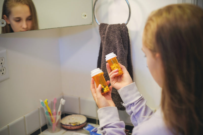 A teen considers prescription drugs.