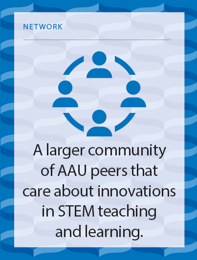 A larger community of AAU peers that care about innovations in STEM teaching and learning