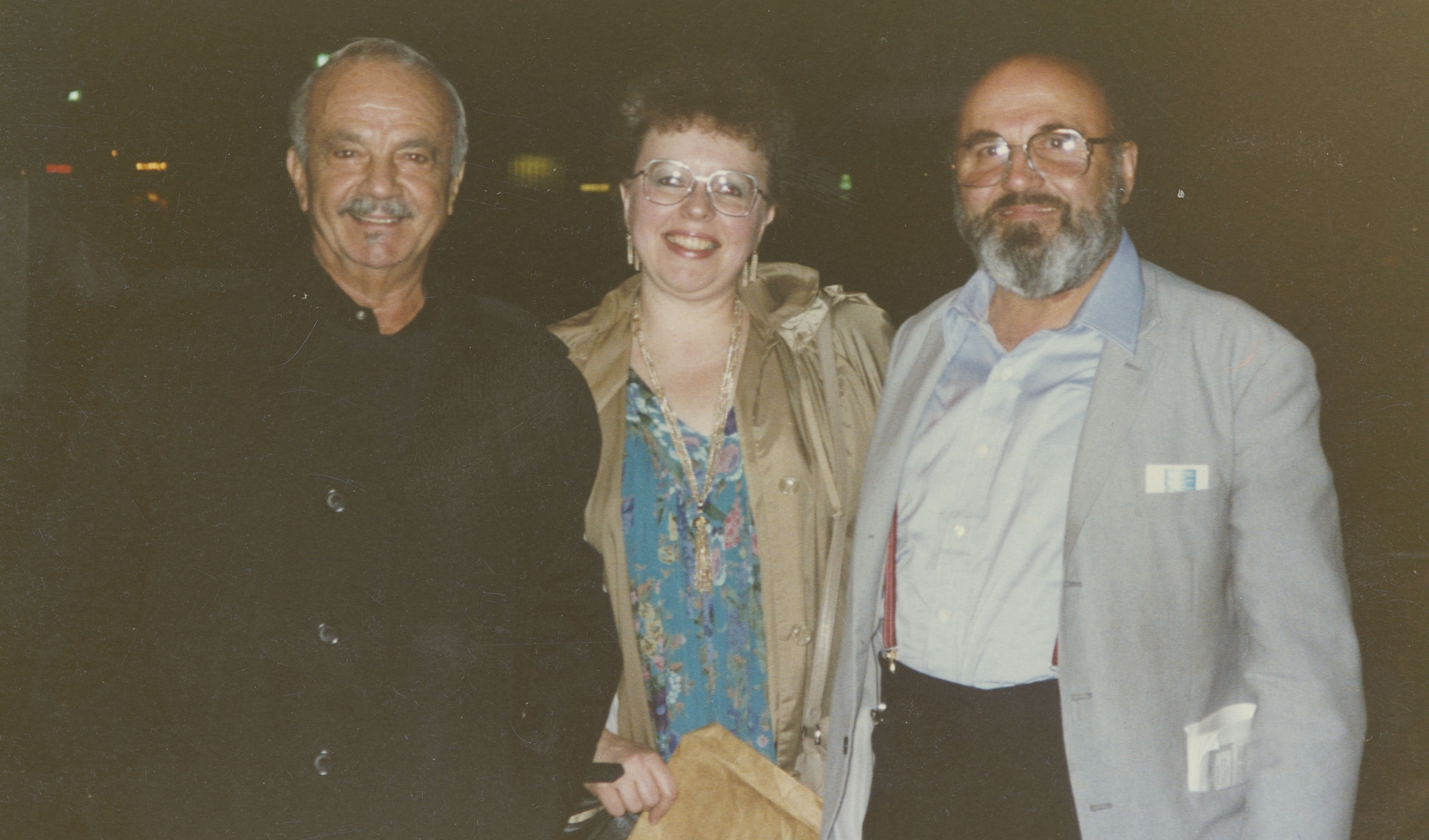 Vast tango archive of Argentine composer Astor Piazzolla funded for preservation; "From left, Astor Piazzolla, Jocelyn Howells and Edouard Pecourt in 1989 outside the Hult Center in Eugene, Oregon, during Piazzolla's final U.S. tour"