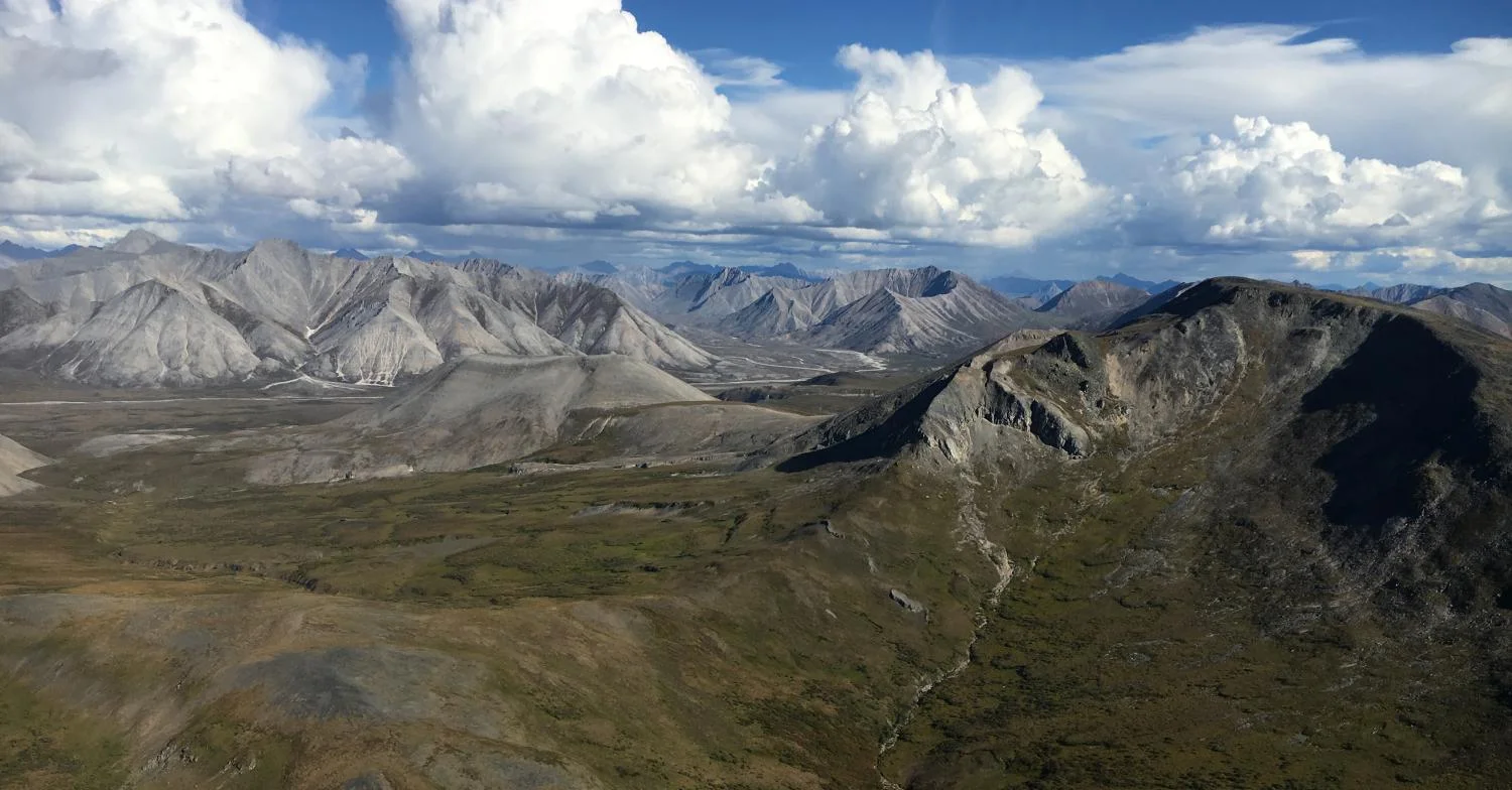 As Rising Temperatures Affect Alaskan Rivers, Effects Ripple Through Indigenous Communities; Image:  Small rivers draining the Brooks Range in Gates of the Arctic National Park, Alaska. (Credit: Josh Koch)
