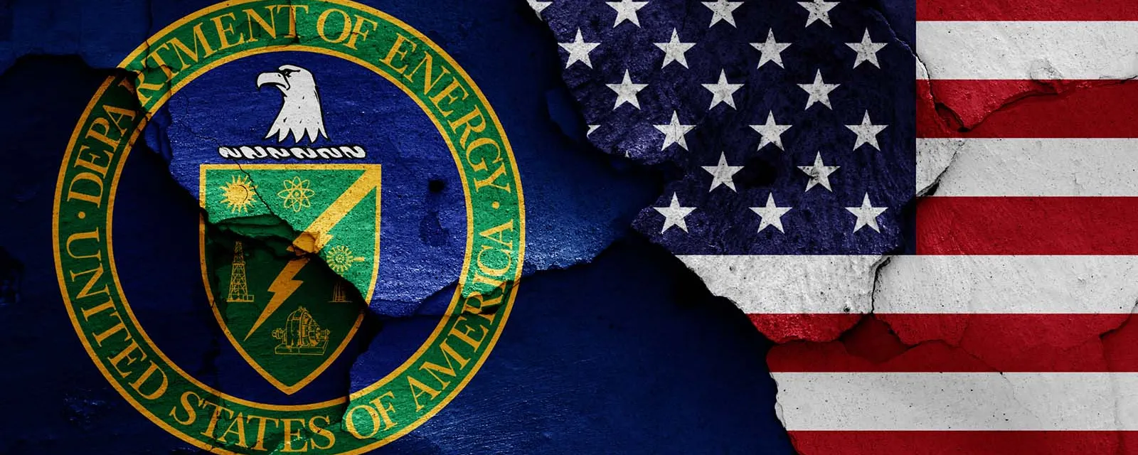 Dept of Energy and U.S. Flag