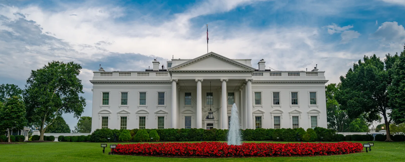 White house view from the north lawn