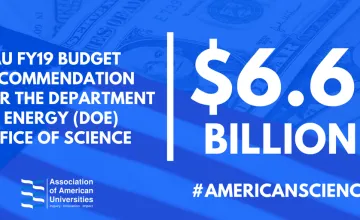 Department of Energy (DOE) Budget Recommendation AAU