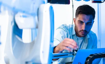 A researcher at work