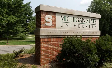 Michigan State University sign