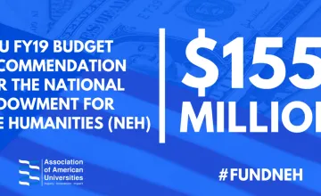 National Endowment for the Humanities (NEH) Budget Recommendation AAU