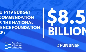 NSF Budget Recommendation AAU