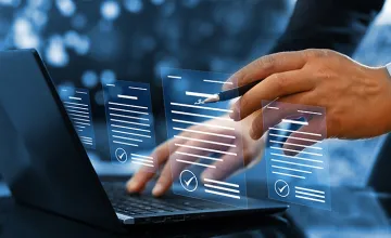 stock image of disclosure forms