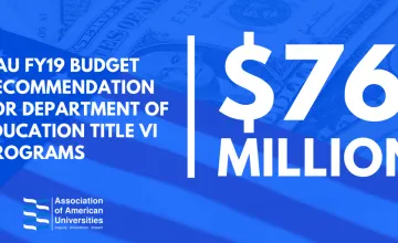 Title VI International Education Budget Recommendation AAU