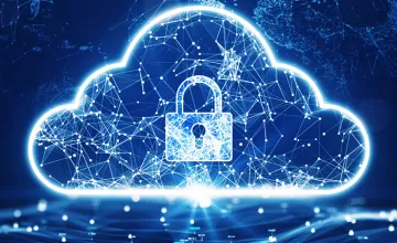 cloud with a lock in it