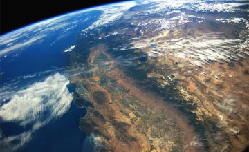 California’s Central Valley as seen from space