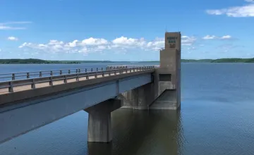Perry Lake, one of many reserviors in eastern Kansas. Credit: U.S. Army Corps of Engineers.