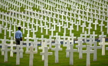 A graveyard for soldiers