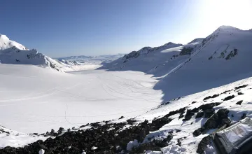 Picture of a mountain glacier