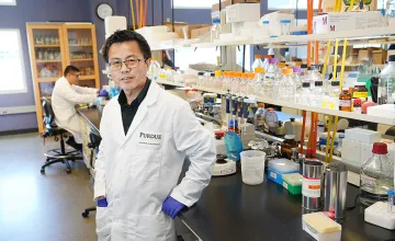 New Liquid Biopsy Method Offers Potential for Noninvasive Parkinson’s Disease Testing; Photo: W. Andy Tao, professor of biochemistry at Purdue