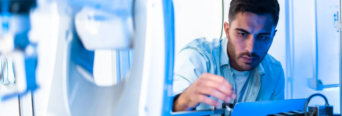 Researcher in a lab