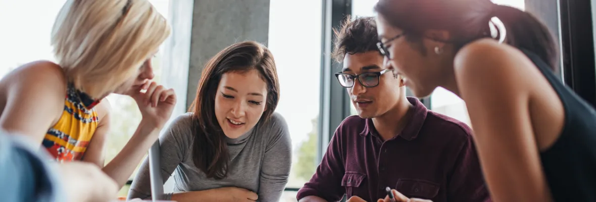 Students studying, with support from university endowments