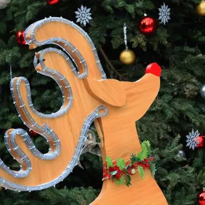 Rudolph ornament on Christmas tree