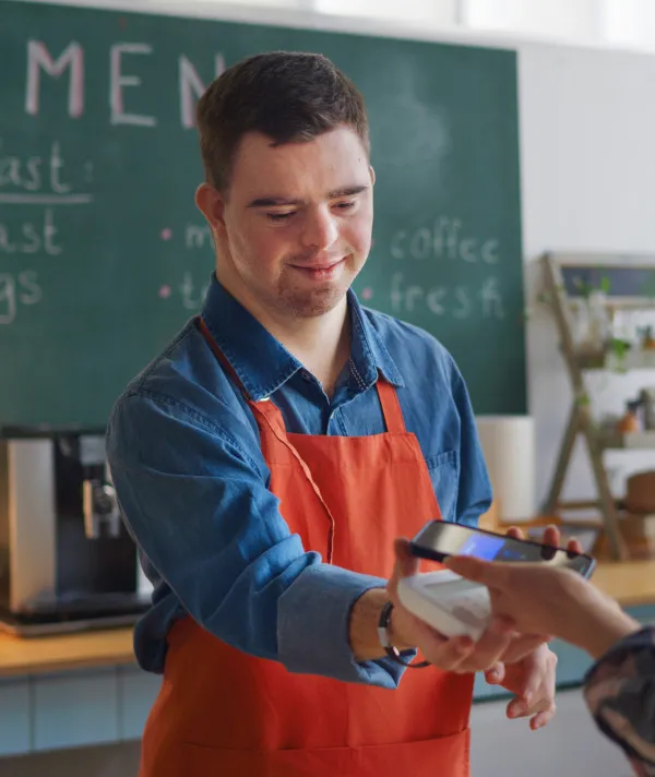 Person with a disability at work