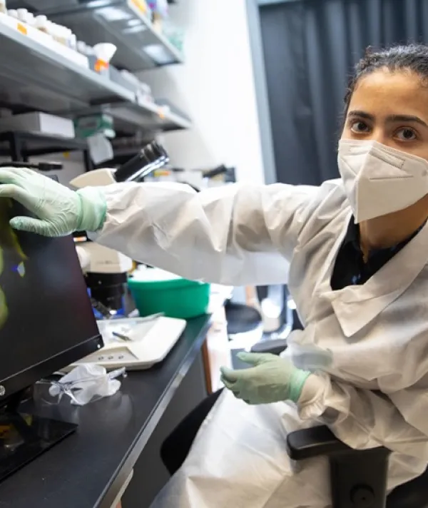 Eve Glenn, researching substance use disorders