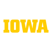 The University of Iowa, yellow wordmark
