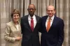 Mary Sue Coleman, Michael V. Drake and David Leebron