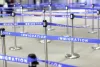 Lines for immigration control at an airport
