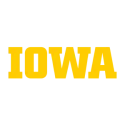The University of Iowa, yellow wordmark